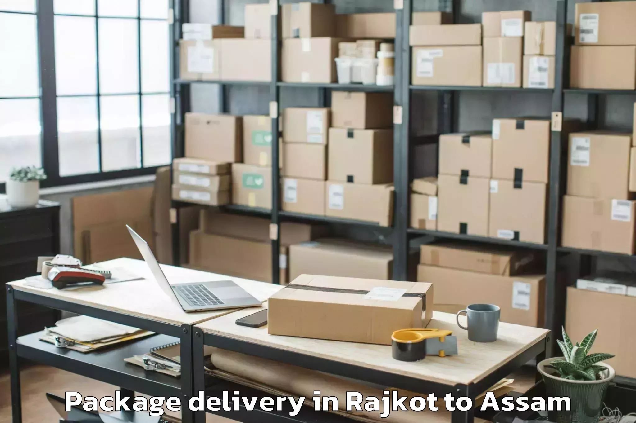 Comprehensive Rajkot to Raha Package Delivery